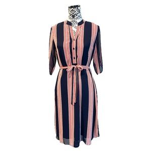 Women’s Striped Knee Length Dress